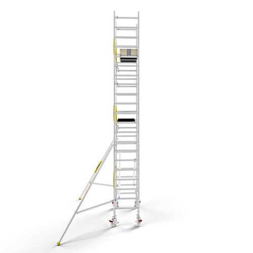 Panthera PRO 75x185 7,2m werkhoogte met enkele voorloopleuning carbon vloer