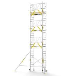 Panthera PRO 75x185 9,2m werkhoogte met enkele voorloopleuning carbon vloer