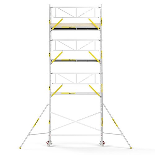 Panthera PRO 75x305 9,2m werkhoogte met enkele voorloopleuning carbon vloer