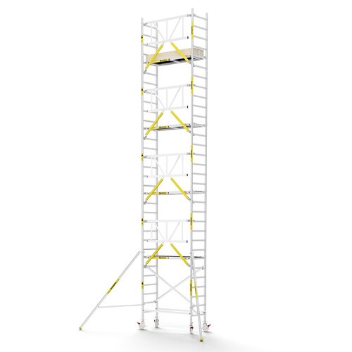 Panthera PRO 75x185 10,2m werkhoogte met enkele voorloopleuning carbon vloer