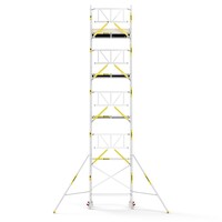 Panthera PRO 75x185 10,2m werkhoogte met enkele voorloopleuning carbon vloer