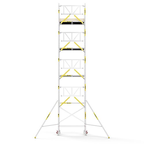 Panthera PRO 75x185 10,2m werkhoogte met enkele voorloopleuning carbon vloer