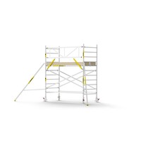 Panthera PRO 135x305 4,2m werkhoogte met enkele voorloopleuning carbon vloer