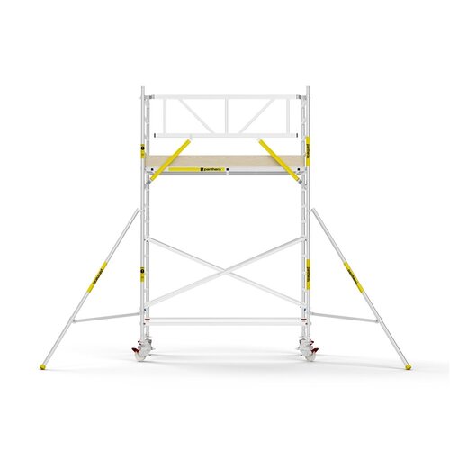 Panthera PRO 135x245 5,2m werkhoogte met enkele voorloopleuning carbon vloer