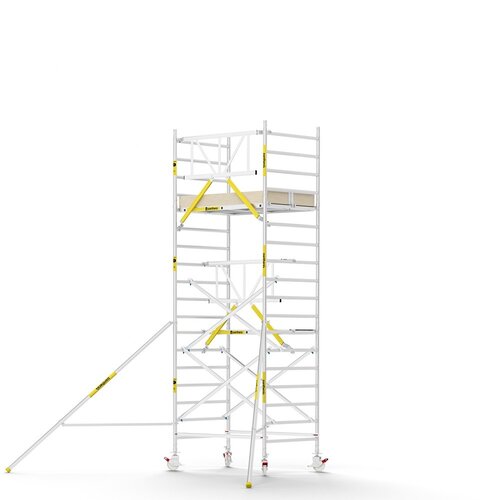 Panthera PRO 135x185 6,2m werkhoogte met enkele voorloopleuning carbon vloer