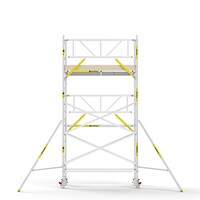 Panthera PRO 135x245 6,2m werkhoogte met enkele voorloopleuning carbon vloer