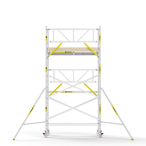 Panthera PRO 135x245 6,2m werkhoogte met enkele voorloopleuning carbon vloer