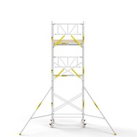 Panthera PRO 135x185 7,2m werkhoogte met enkele voorloopleuning carbon vloer