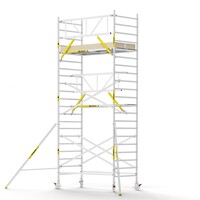 Panthera PRO 135x245 7,2m werkhoogte met enkele voorloopleuning carbon vloer