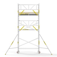 Panthera PRO 135x245 7,2m werkhoogte met enkele voorloopleuning carbon vloer