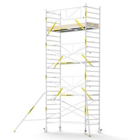 Panthera PRO 135x305 8,2m werkhoogte met enkele voorloopleuning carbon vloer