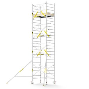 Panthera PRO 135x185 9,2m werkhoogte met enkele voorloopleuning carbon vloer