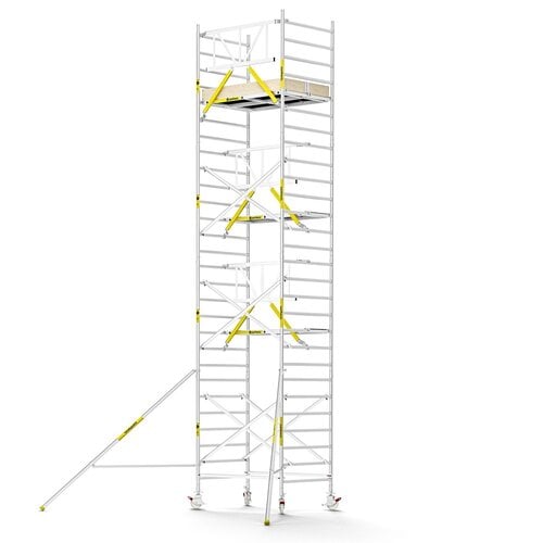 Panthera PRO 135x185 9,2m werkhoogte met enkele voorloopleuning carbon vloer