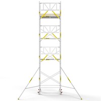 Panthera PRO 135x185 9,2m werkhoogte met enkele voorloopleuning carbon vloer