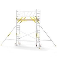 Panthera PRO 75x305 5,2m werkhoogte met dubbele voorloopleuning carbon vloer