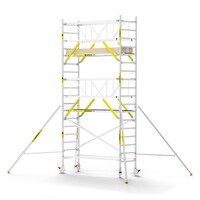 Panthera PRO 90x245 6,2m werkhoogte met dubbele voorloopleuning carbon vloer