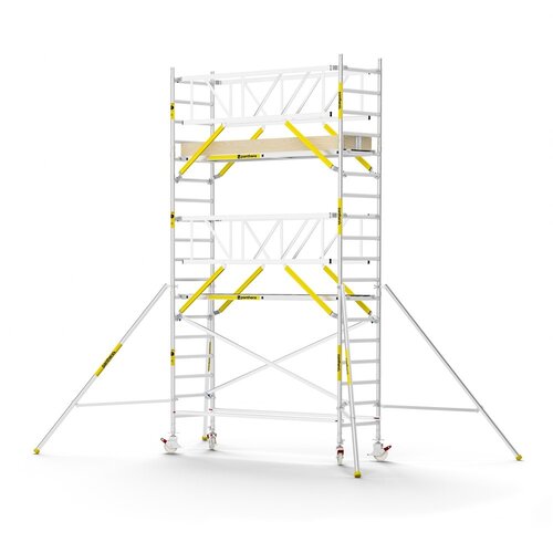 Panthera PRO 90x305 6,2m werkhoogte met dubbele voorloopleuning carbon vloer