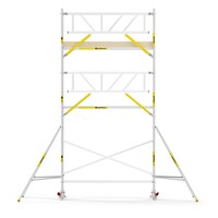 Panthera PRO 90x305 7,2m werkhoogte met dubbele voorloopleuning carbon vloer