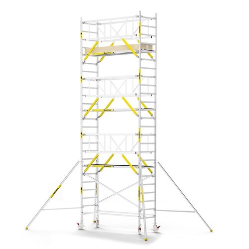 Panthera PRO 90x245 8,2m werkhoogte met dubbele voorloopleuning carbon vloer