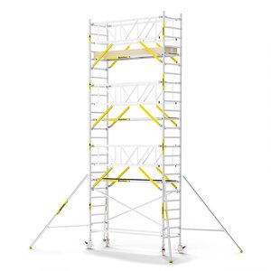 Panthera PRO 90x305 8,2m werkhoogte met dubbele voorloopleuning carbon vloer