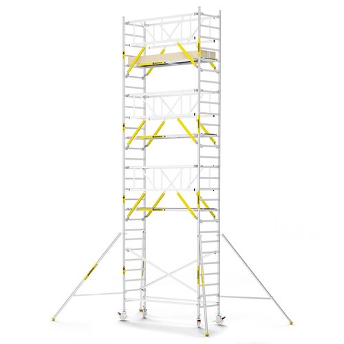 Panthera PRO 90x245 9,2m werkhoogte met dubbele voorloopleuning carbon vloer