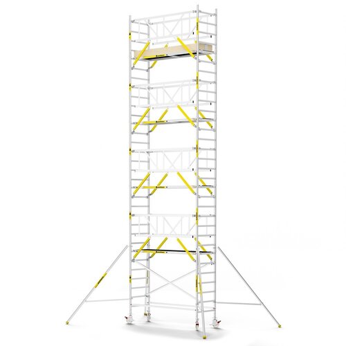 Panthera PRO 90x245 10,2m werkhoogte met dubbele voorloopleuning carbon vloer