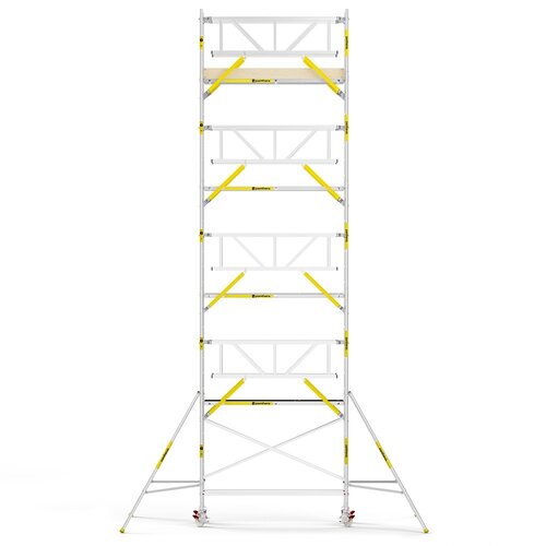 Panthera PRO 90x245 10,2m werkhoogte met dubbele voorloopleuning carbon vloer