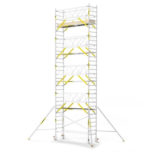 Panthera PRO 90x305 10,2m werkhoogte met dubbele voorloopleuning carbon vloer