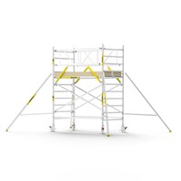 Panthera PRO 135x245 4,2m werkhoogte met dubbele voorloopleuning carbon vloer