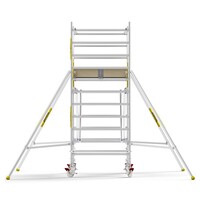 Panthera PRO 135x245 4,2m werkhoogte met dubbele voorloopleuning carbon vloer