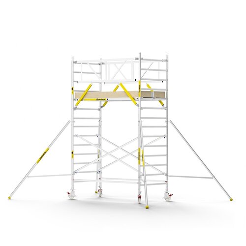 Panthera PRO 135x245 5,2m werkhoogte met dubbele voorloopleuning carbon vloer