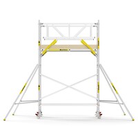 Panthera PRO 135x245 5,2m werkhoogte met dubbele voorloopleuning carbon vloer