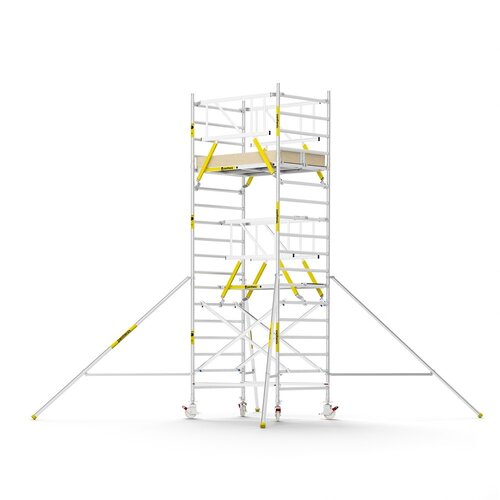 Panthera PRO 135x185 6,2m werkhoogte met dubbele voorloopleuning carbon vloer