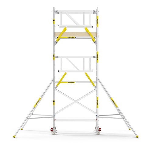 Panthera PRO 135x185 6,2m werkhoogte met dubbele voorloopleuning carbon vloer