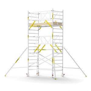 Panthera PRO 135x245 6,2m werkhoogte met dubbele voorloopleuning carbon vloer