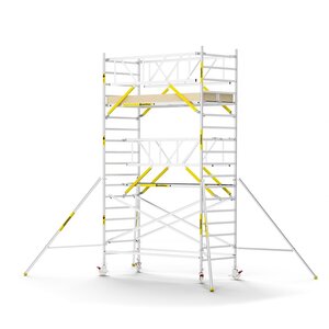 Panthera PRO 135x305 6,2m werkhoogte met dubbele voorloopleuning carbon vloer