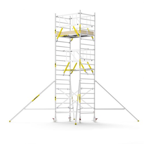 Panthera PRO 135x185 7,2m werkhoogte met dubbele voorloopleuning carbon vloer