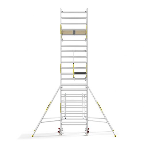 Panthera PRO 135x305 7,2m werkhoogte met dubbele voorloopleuning carbon vloer