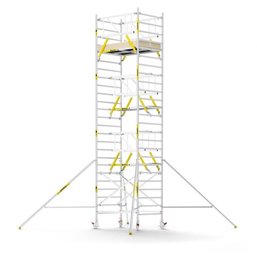 Panthera PRO 135x185 8,2m werkhoogte met dubbele voorloopleuning carbon vloer