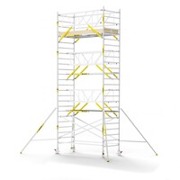 Panthera PRO 135x305 8,2m werkhoogte met dubbele voorloopleuning carbon vloer