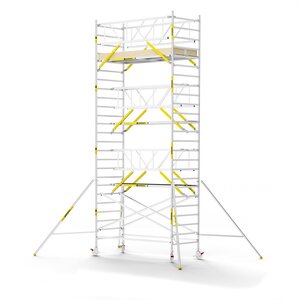 Panthera PRO 135x305 8,2m werkhoogte met dubbele voorloopleuning carbon vloer