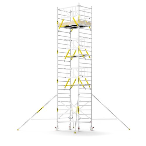 Panthera PRO 135x185 9,2m werkhoogte met dubbele voorloopleuning carbon vloer