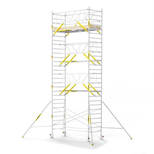 Panthera PRO 135x305 9,2m werkhoogte met dubbele voorloopleuning carbon vloer