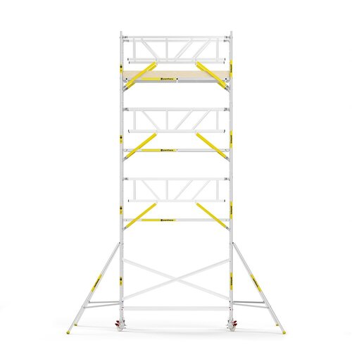 Panthera PRO 135x305 9,2m werkhoogte met dubbele voorloopleuning carbon vloer