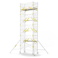 Panthera PRO 135x305 10,2m werkhoogte met dubbele voorloopleuning carbon vloer