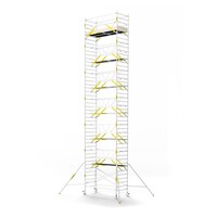 Panthera PRO 135x305 14,2m werkhoogte met dubbele voorloopleuning carbon vloer