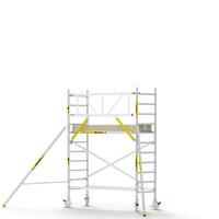 Panthera PRO 90x245 4,2m werkhoogte met enkele voorloopleuning carbon vloer