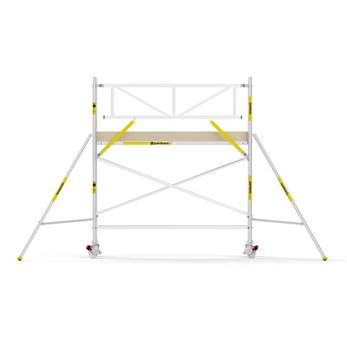 Panthera PRO 90x305 4,2m werkhoogte met enkele voorloopleuning carbon vloer