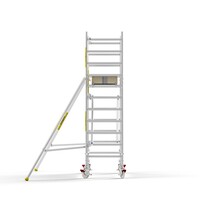 Panthera PRO 90x305 4,2m werkhoogte met enkele voorloopleuning carbon vloer