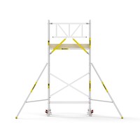 Panthera PRO 90x185 5,2m werkhoogte met enkele voorloopleuning carbon vloer